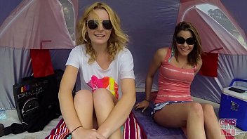 GIRLS GONE WILD - Lesbian Teens Audrianna & Britney Get Kinky On The Beach