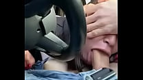 blowjob in the car before the police catch us
