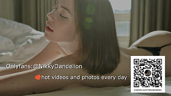Sexy Nikky in very sexy lingerie sucks big cock deep and rides until she cums POV 4K 60FPS