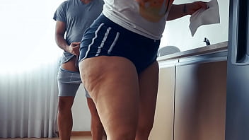 My Fat Ass Latina Made & Stepmom Wearing A Thong In The kitchen