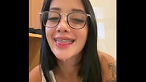 JOI Naughty student needs to pass the year and sucks teacher until she gets milk in her face - Wine Flaming